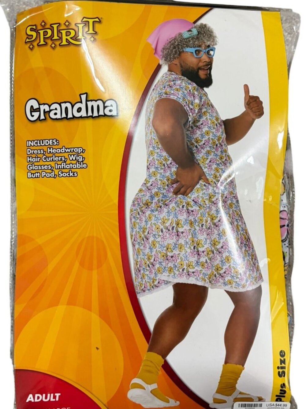 Grandma Halloween Costume Adult Size XX Large Spirit Halloween